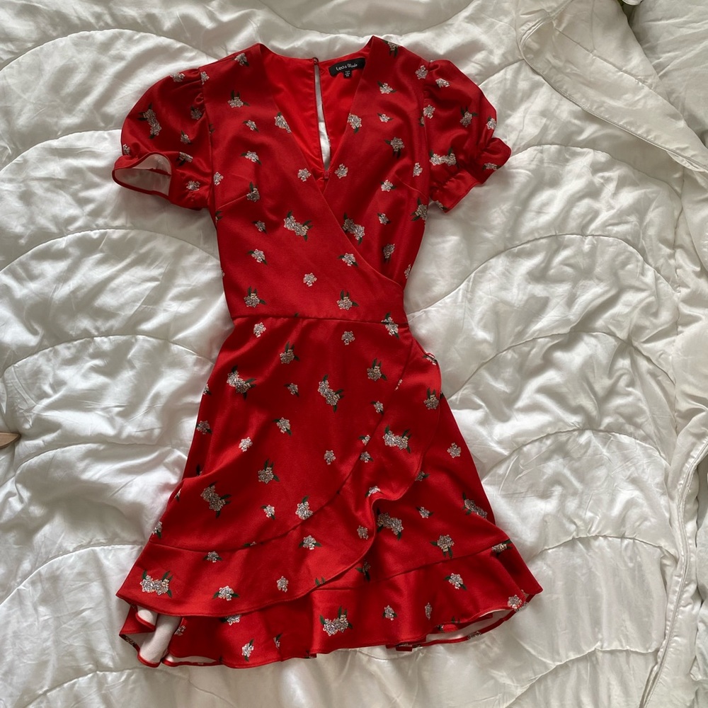 Lea & Viola Red Floral Dress